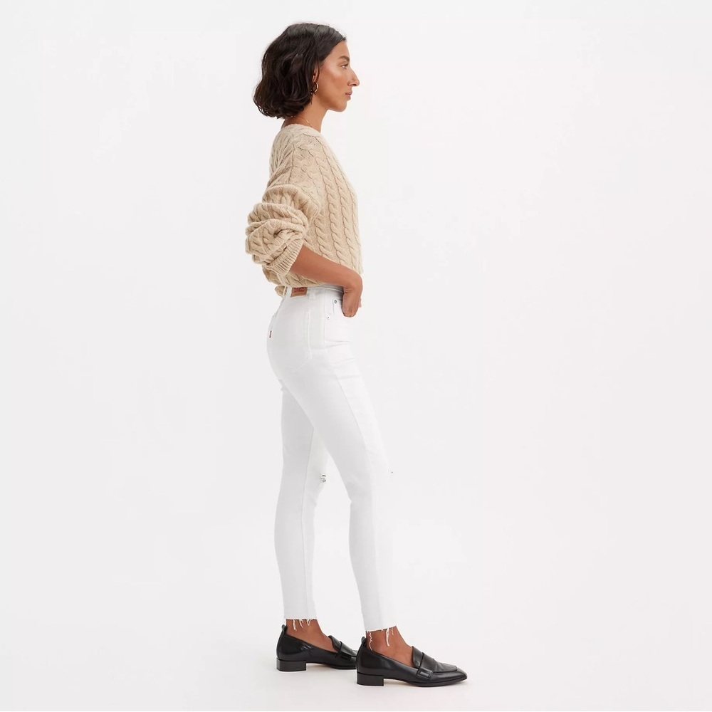 NWT Levi’s 721 High Rise Skinny Ankle Distressed - Picture 2 of 6